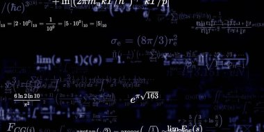Formüllü matematik arkaplanı, kusursuz illüstrasyon   
