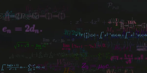 Formação Matemática Com Fórmulas Ilustração Perfeita — Fotografia de Stock