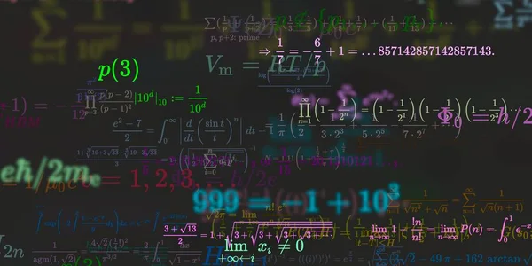 Sfondo Matematico Con Formule Illustrazione Senza Soluzione Continuità — Foto Stock