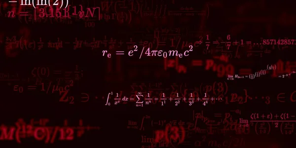 Historia Matemática Con Fórmulas Ilustración Perfecta — Foto de Stock