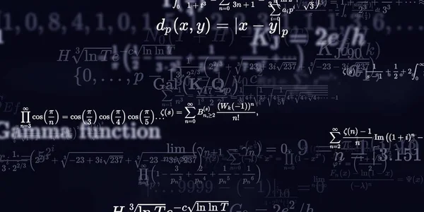 Historia Matemática Con Fórmulas Ilustración Perfecta — Foto de Stock