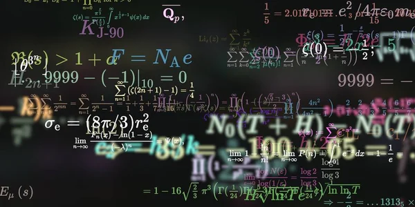 Sfondo Matematico Con Formule Illustrazione Senza Soluzione Continuità — Foto Stock