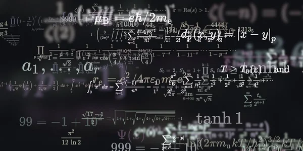 Historia Matemática Con Fórmulas Ilustración Perfecta — Foto de Stock