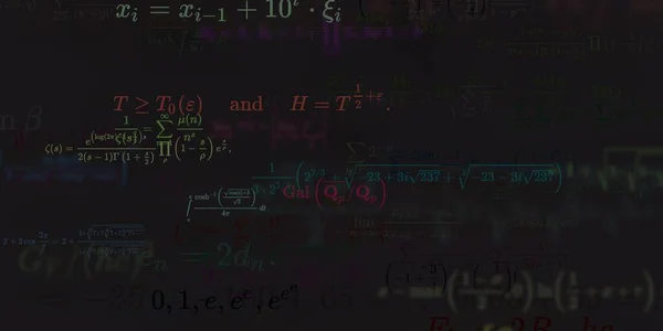 Historia Matemática Con Fórmulas Ilustración Perfecta — Foto de Stock