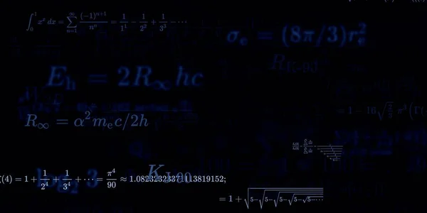 Wiskunde Achtergrond Met Formules Naadloze Illustratie — Stockfoto