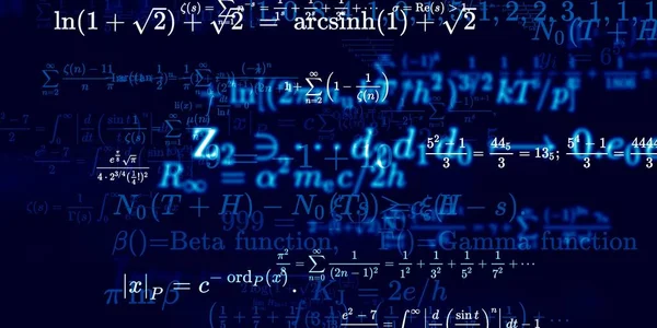 Mathematischer Hintergrund Mit Formeln Nahtlose Illustration — Stockfoto