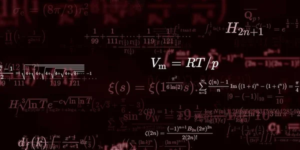 Formação Matemática Com Fórmulas Ilustração Perfeita — Fotografia de Stock