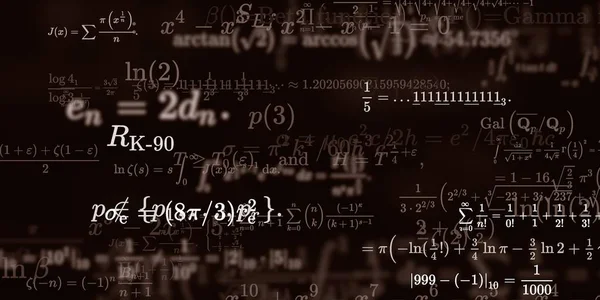 Sfondo Matematico Con Formule Illustrazione Senza Soluzione Continuità — Foto Stock