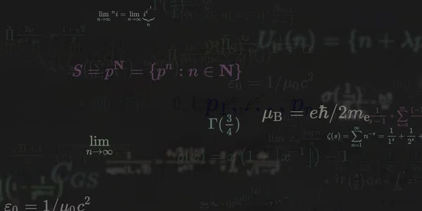 Historia Matemática Con Fórmulas Ilustración Perfecta — Foto de Stock