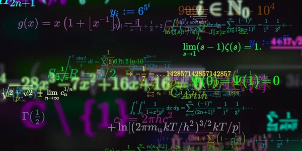 Historia Matemática Con Fórmulas Ilustración Perfecta — Foto de Stock