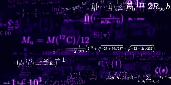 Formação Matemática Com Fórmulas Ilustração Perfeita — Fotografia de Stock