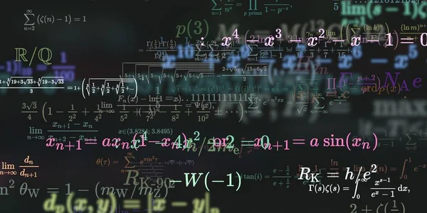 Formação Matemática Com Fórmulas Ilustração Perfeita — Fotografia de Stock