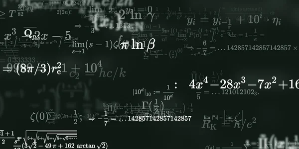 Historia Matemática Con Fórmulas Ilustración Perfecta — Foto de Stock