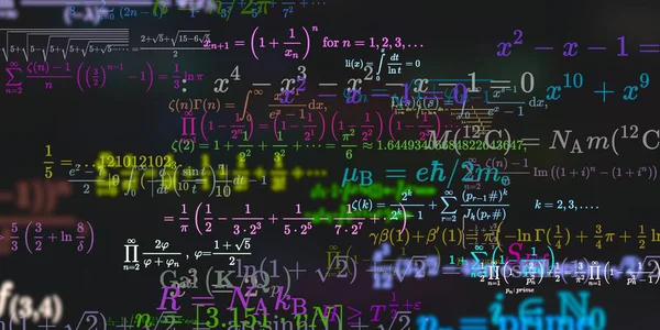 Historia Matemática Con Fórmulas Ilustración Perfecta — Foto de Stock