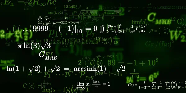 Formação Matemática Com Fórmulas Ilustração Perfeita — Fotografia de Stock