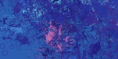 Soyut arka plan sanatı. 2D çizim. Etkileyici yağlı boya resim. Tuvalde fırça darbeleri. Modern sanat. Çok renkli arkaplan. Çağdaş sanat. İfade. Sanatsal dijital palet.