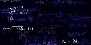 Formüllü matematik arkaplanı, kusursuz illüstrasyon   