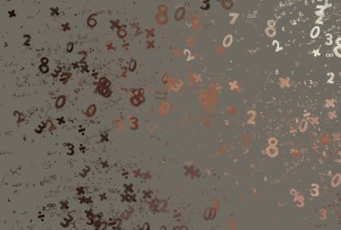 Matematik. 2D çizim. Numaralı soyut arkaplan, boşluğu kopyala 