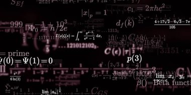 Formüllü matematik arkaplanı, kusursuz illüstrasyon   