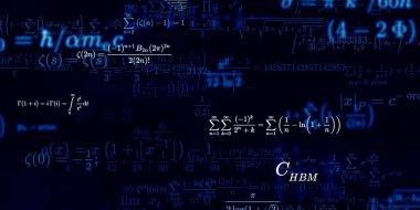 Formüllü matematik arkaplanı, kusursuz illüstrasyon   