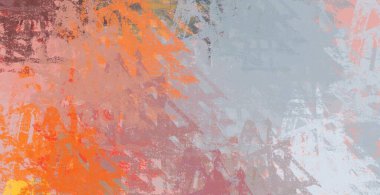 Soyut arka plan sanatı. 2D çizim. Etkileyici yağlı boya resim. Tuvalde fırça darbeleri. Modern sanat. Çok renkli arkaplan. Çağdaş sanat. İfade. Sanatsal dijital palet.