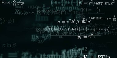 Formüllü matematik arkaplanı, kusursuz illüstrasyon   