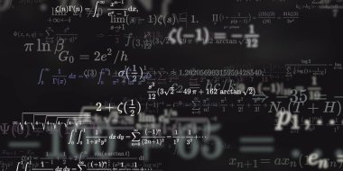 Formüllü matematik arkaplanı, kusursuz illüstrasyon   