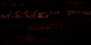 Formüllü matematik arkaplanı, kusursuz illüstrasyon   