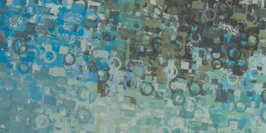 Soyut arka plan sanatı. 2D çizim. Etkileyici yağlı boya resim. Tuvalde fırça darbeleri. Modern sanat. Çok renkli arkaplan. Çağdaş sanat. İfade. Sanatsal dijital palet.