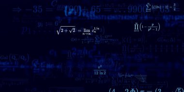 Formüllü matematik arkaplanı, kusursuz illüstrasyon   