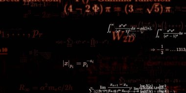 Formüllü matematik arkaplanı, kusursuz illüstrasyon   