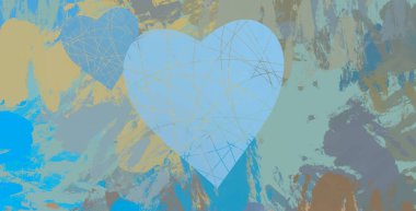 Soyut arka plan sanatı. 2D çizim. Etkileyici yağlı boya resim. Tuvalde fırça darbeleri. Modern sanat. Çok renkli arkaplan. Çağdaş sanat. İfade. Sanatsal dijital palet.