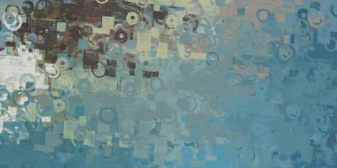 Soyut arka plan sanatı. 2D çizim. Etkileyici yağlı boya resim. Tuvalde fırça darbeleri. Modern sanat. Çok renkli arkaplan. Çağdaş sanat. İfade. Sanatsal dijital palet.