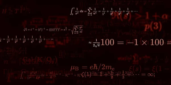 Sfondo Matematico Con Formule Illustrazione Senza Soluzione Continuità — Foto Stock