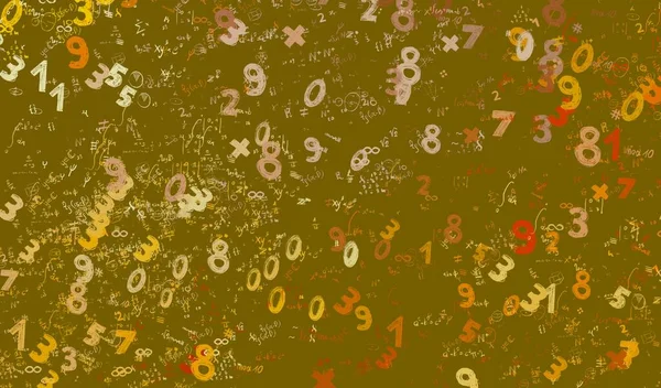 Math Illustration Abstract Background Numbers Copy Space — Stock Photo, Image