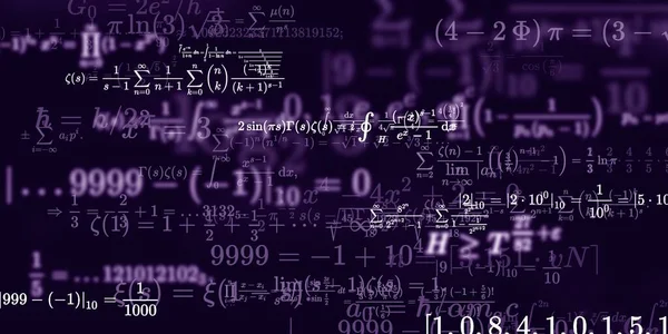 Sfondo Matematico Con Formule Illustrazione Senza Soluzione Continuità — Foto Stock