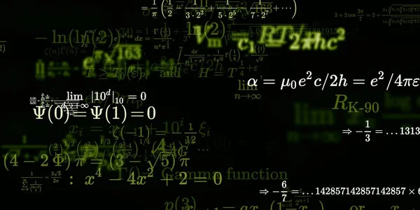 Formação Matemática Com Fórmulas Ilustração Perfeita — Fotografia de Stock