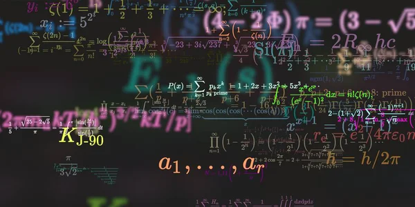 Sfondo Matematico Con Formule Illustrazione Senza Soluzione Continuità — Foto Stock