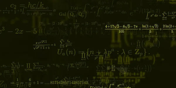 Historia Matemática Con Fórmulas Ilustración Perfecta — Foto de Stock