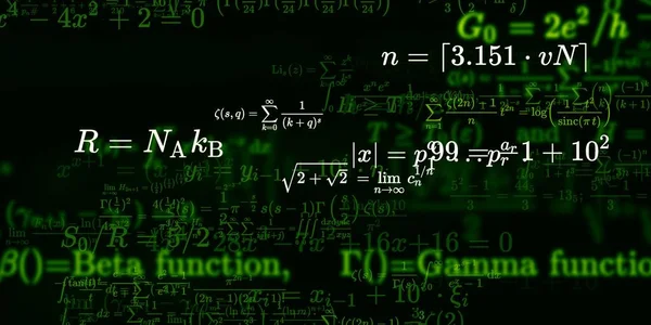 Historia Matemática Con Fórmulas Ilustración Perfecta — Foto de Stock