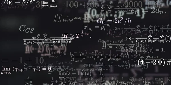 Historia Matemática Con Fórmulas Ilustración Perfecta — Foto de Stock