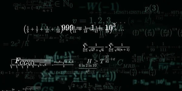 Formação Matemática Com Fórmulas Ilustração Perfeita — Fotografia de Stock