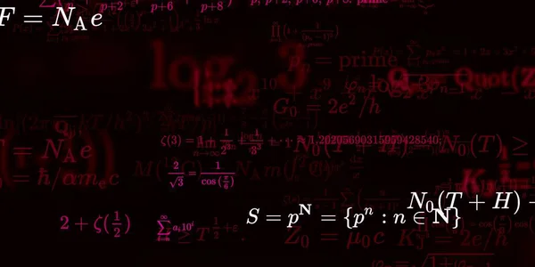 Formação Matemática Com Fórmulas Ilustração Perfeita — Fotografia de Stock