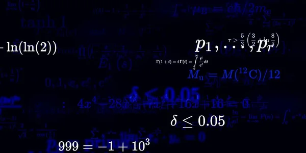 Formüllü Matematik Arkaplanı Kusursuz Illüstrasyon — Stok fotoğraf