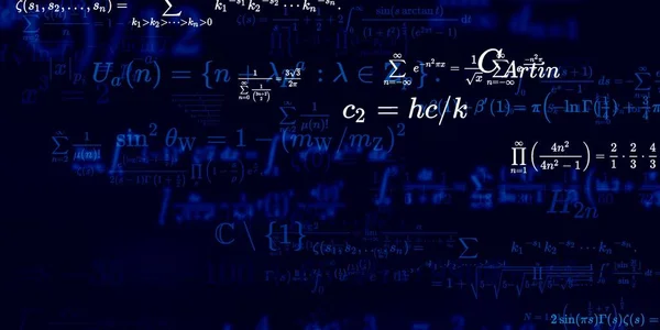 Formação Matemática Com Fórmulas Ilustração Perfeita — Fotografia de Stock