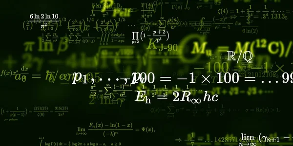 Historia Matemática Con Fórmulas Ilustración Perfecta — Foto de Stock