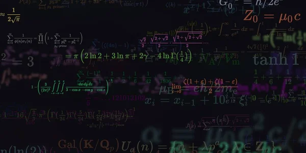 Formação Matemática Com Fórmulas Ilustração Perfeita — Fotografia de Stock