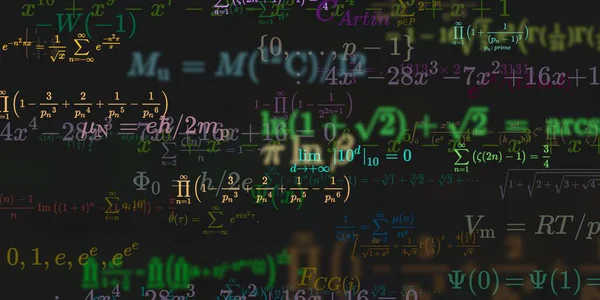 Historia Matemática Con Fórmulas Ilustración Perfecta — Foto de Stock