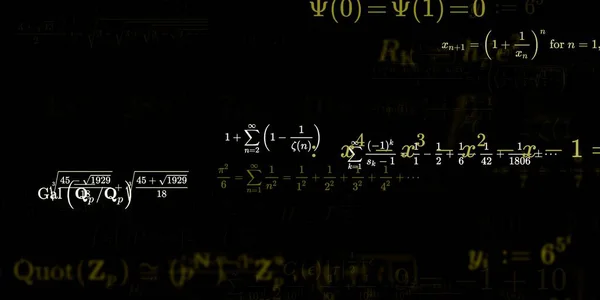 Historia Matemática Con Fórmulas Ilustración Perfecta — Foto de Stock