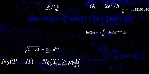 Formüllü Matematik Arkaplanı Kusursuz Illüstrasyon — Stok fotoğraf